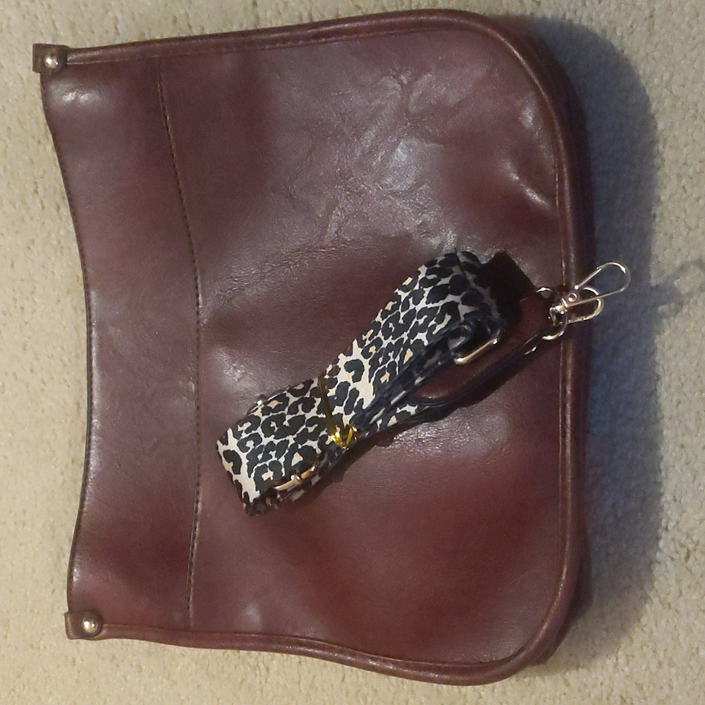 Vegan leather crossbody bag